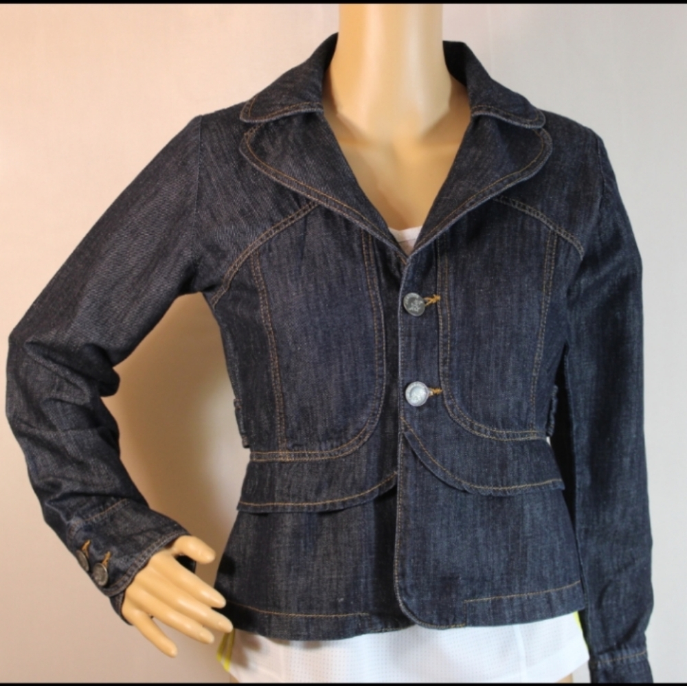 Jealous Denim Blue Jean Jacket. Sz Med.